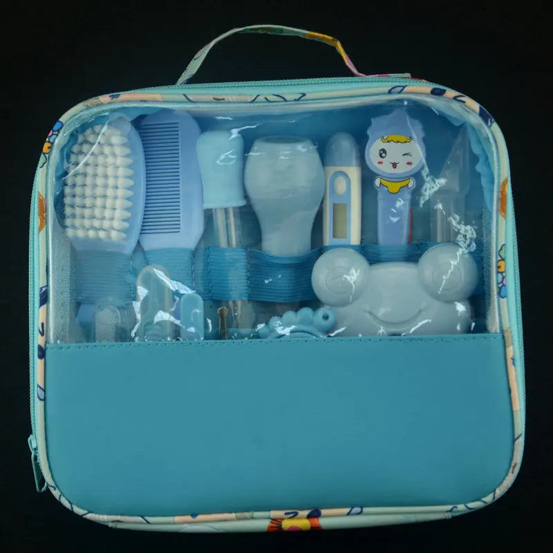 Baby Care Tools Kit Infant Nail Trimmer Kids Hygiene Care Thermometer Clipper Scissors Newborn Baby Banicure Set Grooming Set