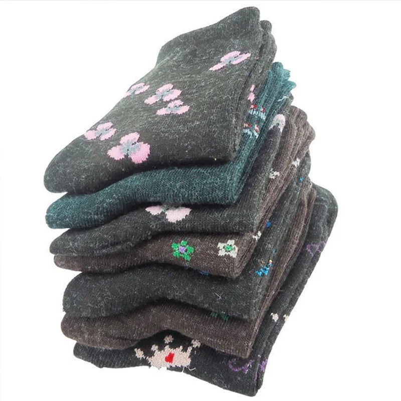 10pcs=5 Pairs Mens Winter Thick Warm Wool Socks Casual Calcetines Hombre Sock Business Breathable Male Socks Men Meias Crew Sox