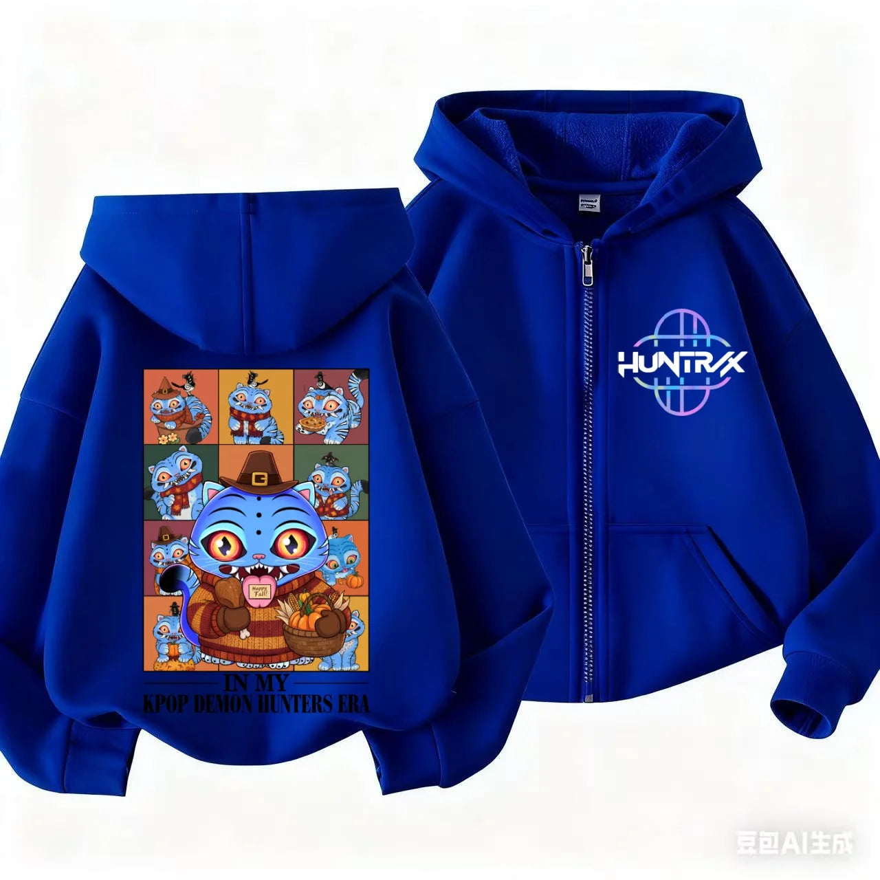 Y2k Cartoon Zip Up Sweatshirts Kpop Demon Hunters Hoodie Children Clothes Kid Girl Boy Sweatshirt Zipper Hoody Baby Casual Top