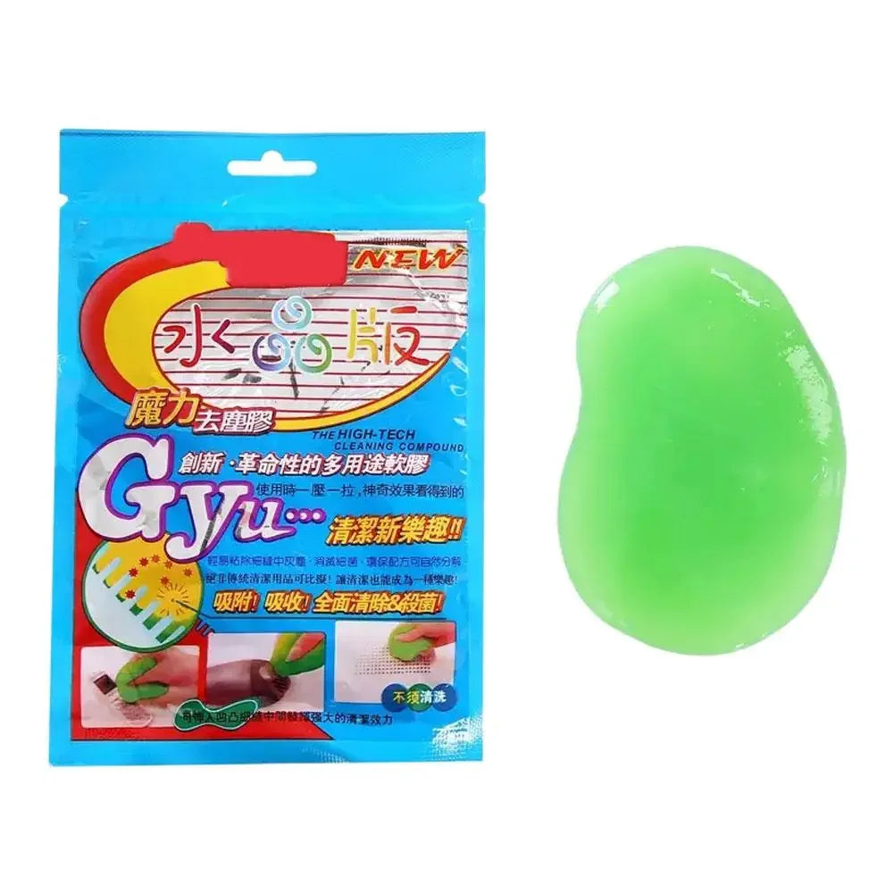 4-colours Car Cleaning Gel Reusable Keyboard Cleaner Vent Cleaner Slime Dust Dirt Removal Multiuse Air Gel Automobile Tool D3B4