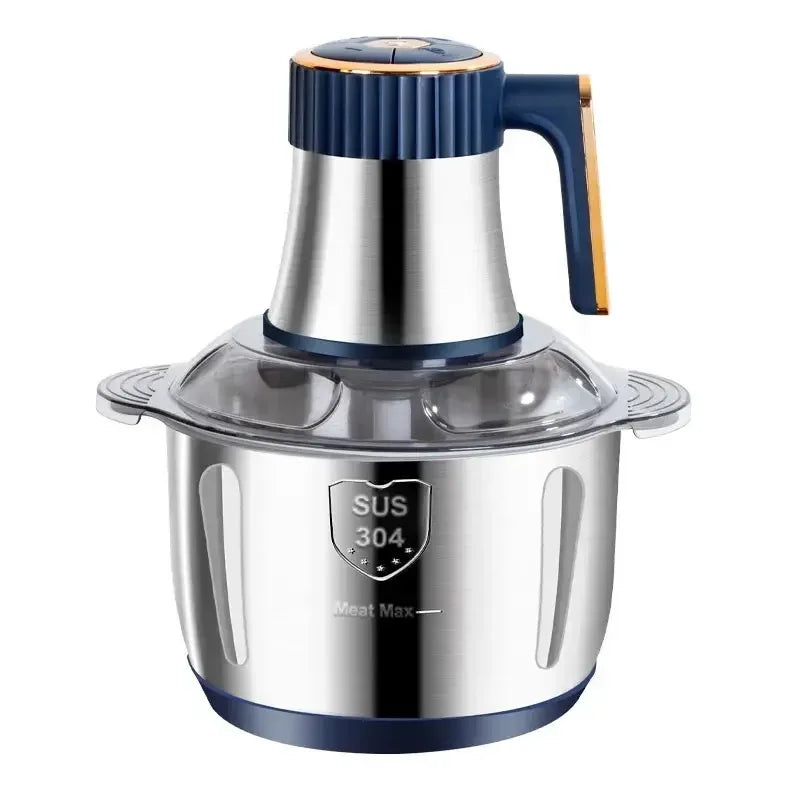 110V/220V Electric Meat Mincer Grinder 304 Stainless Steel 5L Food Processor Garlic Mud Maker Vegetable Food Chopper Meat Slicer
