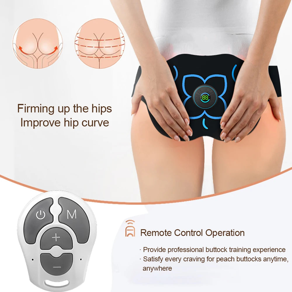 39 Gears Strength EMS Hip Muscle Stimulator Electric Hip Trainer Buttock Muscle Lifting Massage Machine Peach Buttocks Shaping