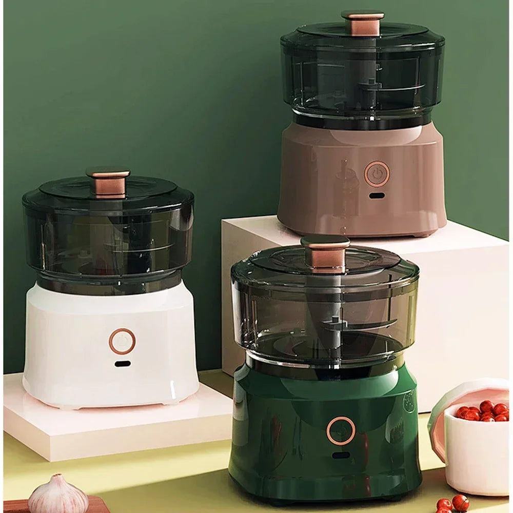 "350ML Kitchen Multifunctional Foods Chopper Grinder - Household Garlic Masher & Auxiliary Food Machine"