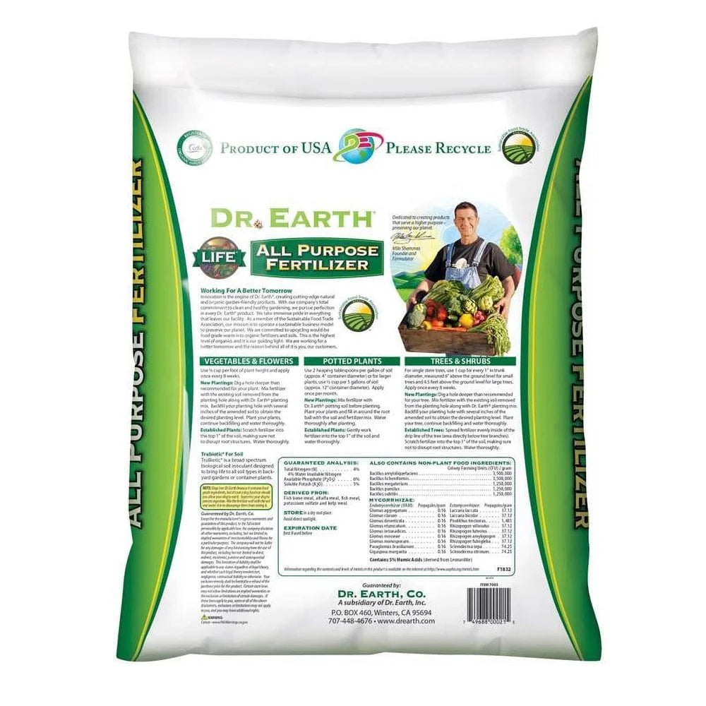 Organic Natural All Purpose Plant Food 2-2-2 Fertilizer Quick Release Nutrients 3 lb Weather Resistant Multi Mineral