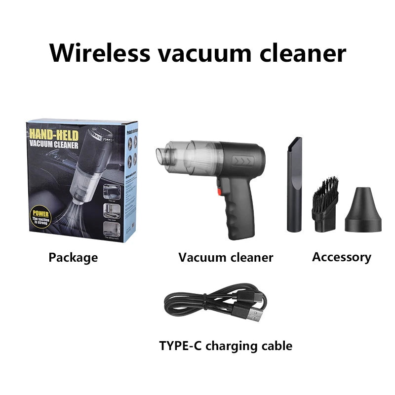 XIAOMI 2900000pa Car Wireless Vacuum Cleaner 120w 3-in-1 Portable Handheld For Home Rechargeable Auto Cordless Cleaner 2025