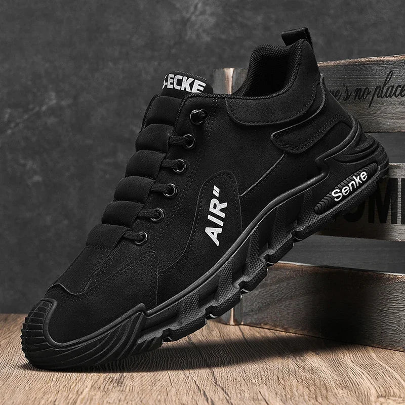 2025 New Breathable Slip-On Anti-Slip Wear-Resistant Casual Sports Shoes Men's Work Shoes Thick Bottom Labor Protection