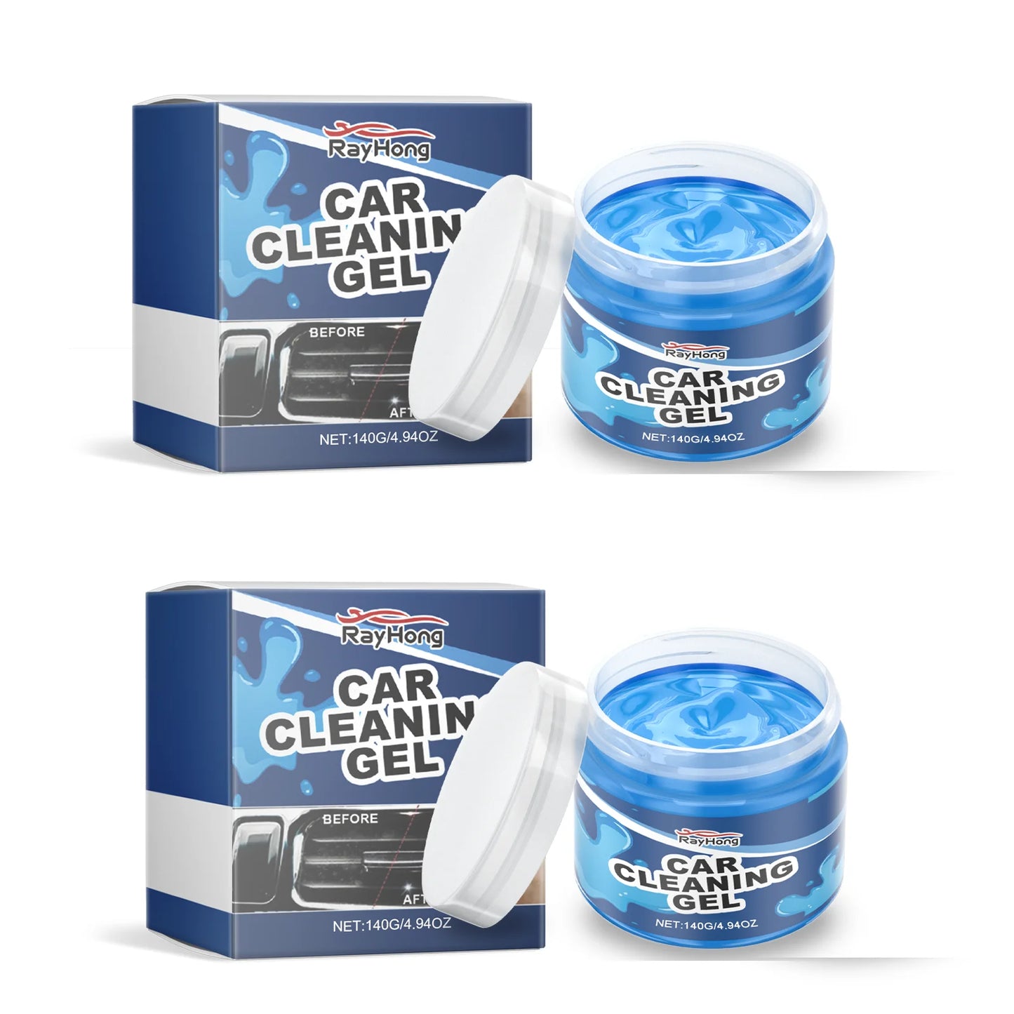140G Car Cleaning Slime Gel Auto Interior Detailing Putty Reusable Dust Cleaner for Air Vent Keyboard Crevice Tool