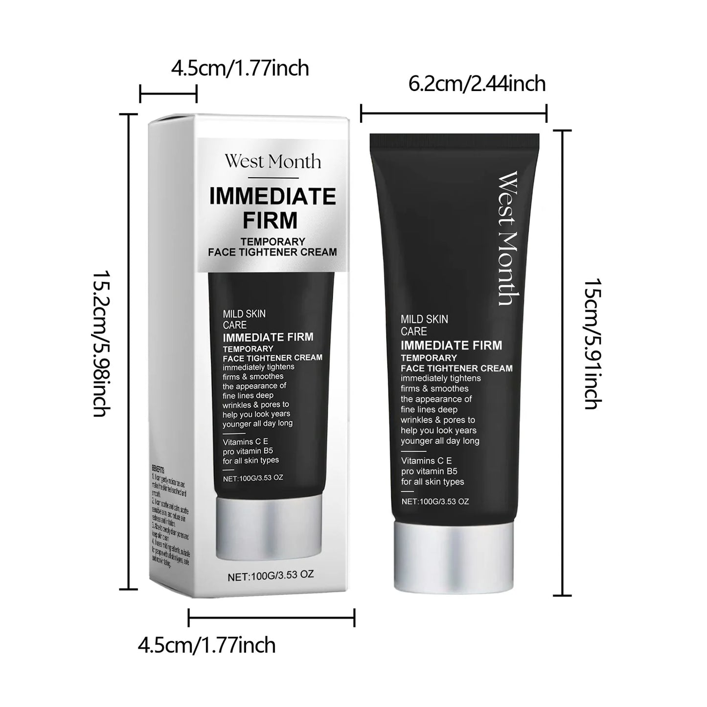 West Month 100g Face Tightening Cream Hydrating Skin Moisturizing Firming Lifting Anti Wrinkles Smooth Fine Lines Facial Cream