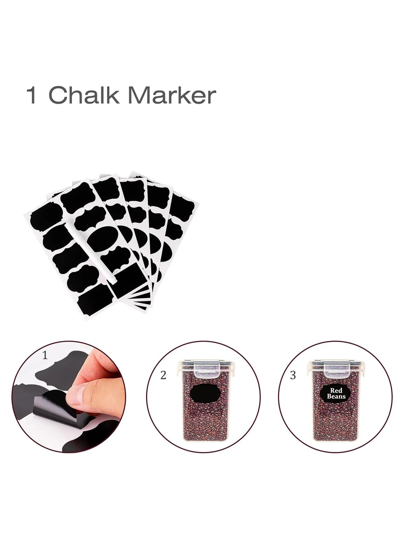 24pcs New Kitchen Sealed Storage Box Set Dry Food Storage For Sugar, Flour, Baking PP Material Comes with Convenience Stickers