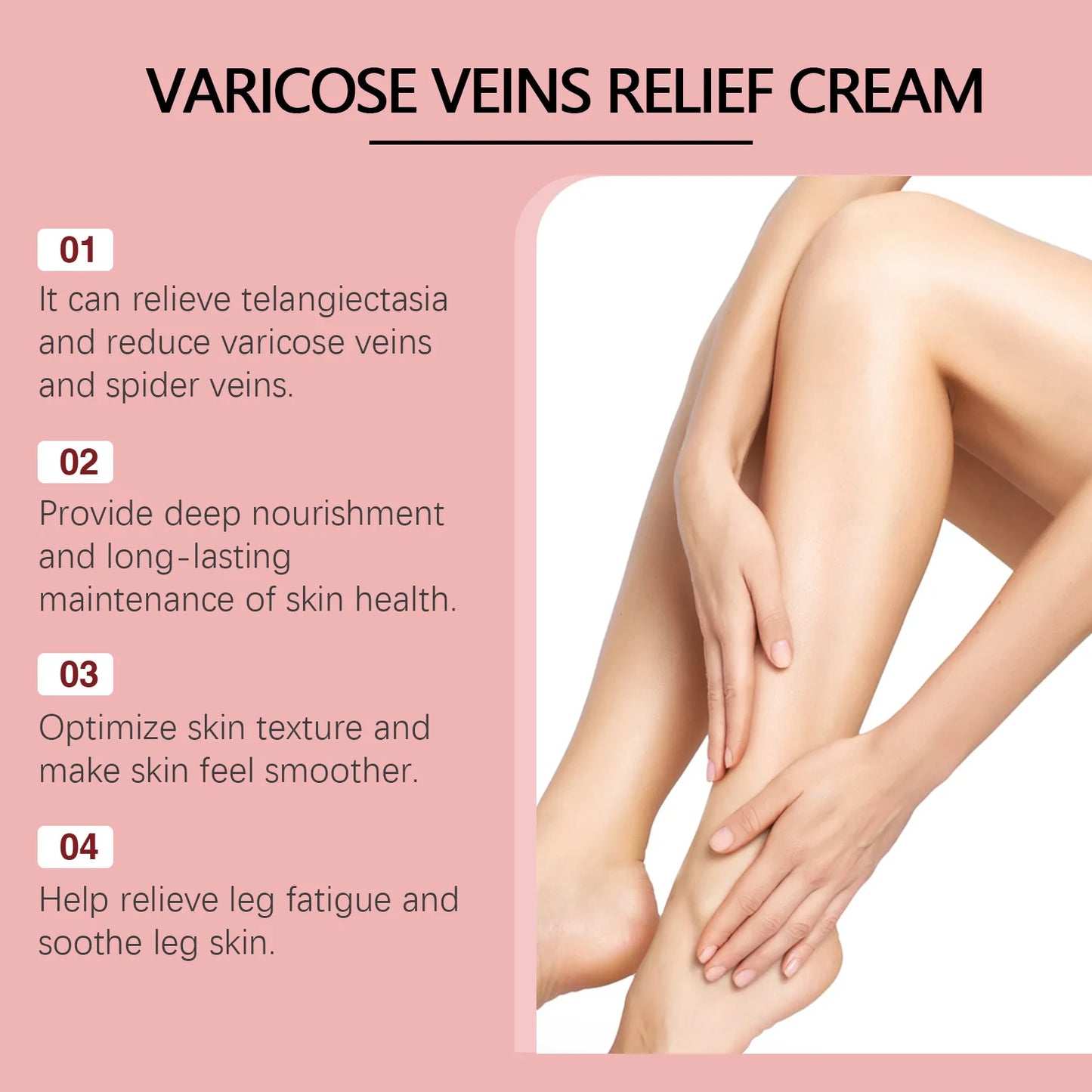 Ximonth 80g Varicose Veins Relief Cream Massage Leg Improve Blood Circulations Reduce Spider Veins Relief Tried Heavy Leg Cream