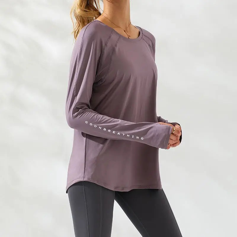 Sport Top Fitness Long Sleeve Running Shirt Women Blouse Gym Loose Plus Size Workout Tops Yoga Shirts Jacket Excercise Clothes