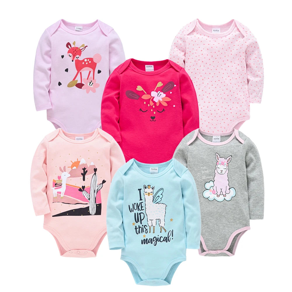 2023 Baby Bodysuit Long Sleeve Spring Autumn Girls Boys Clothes Body bebe Cartoon Printed 0-24 months Newborn Infant Outwear