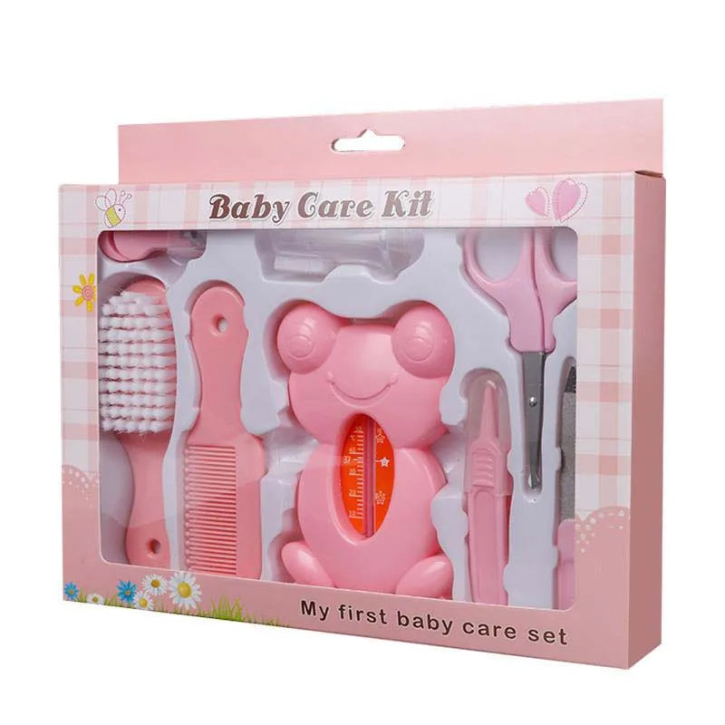 Baby Care Tools Kit Infant Nail Trimmer Kids Hygiene Care Thermometer Clipper Scissors Newborn Baby Banicure Set Grooming Set