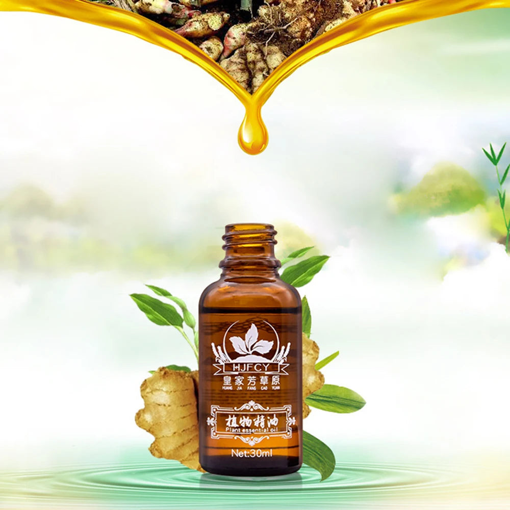 30Ml Natural Plant Therapy Lymphatic Drainage Ginger Oil for Anti Aging Antiperspirant Essential Oil Body Massage Body Oil