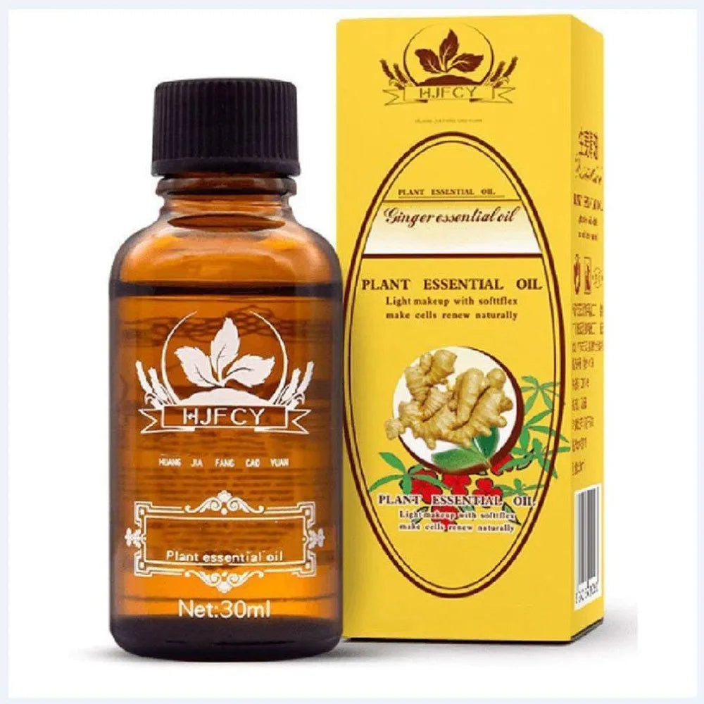 30Ml Natural Plant Therapy Lymphatic Drainage Ginger Oil for Anti Aging Antiperspirant Essential Oil Body Massage Body Oil
