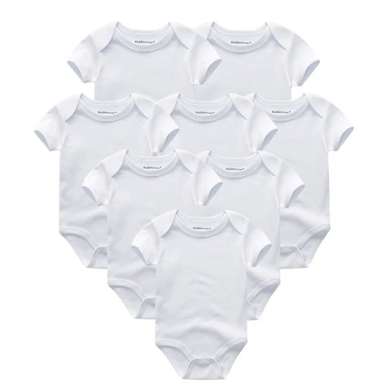 8 PCS/lot summer short sleeve baby boy bodysuit baby boy jumpsuit set ropa bebe baby boy clothes