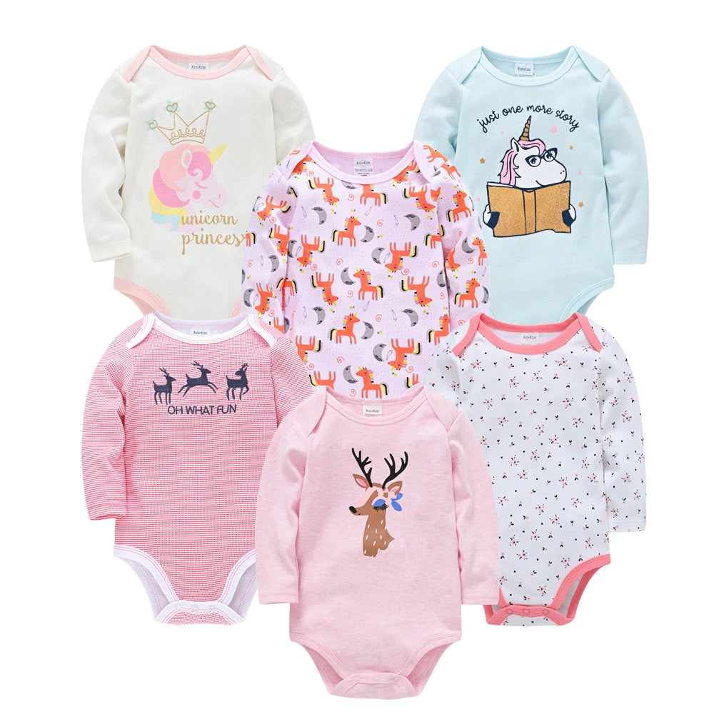 2023 Baby Bodysuit Long Sleeve Spring Autumn Girls Boys Clothes Body bebe Cartoon Printed 0-24 months Newborn Infant Outwear