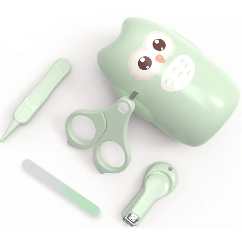 Baby Care Tools Kit Infant Nail Trimmer Kids Hygiene Care Thermometer Clipper Scissors Newborn Baby Banicure Set Grooming Set