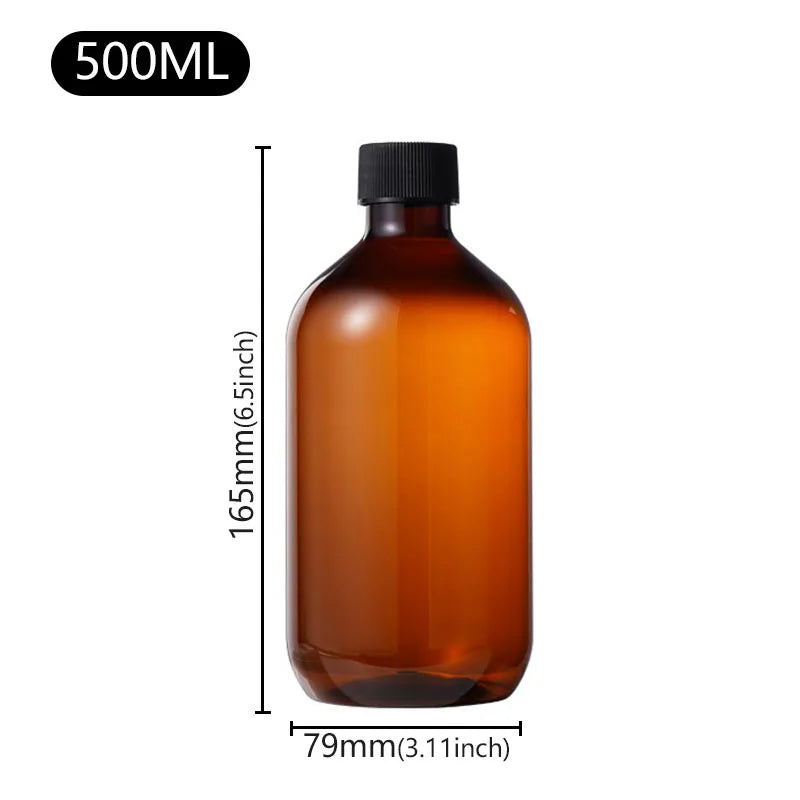300-500ml Green Brown Shampoo Refillable Bottles Container Plastic Liquid Shampoo Shower Gel Bottles Home Bath Supply