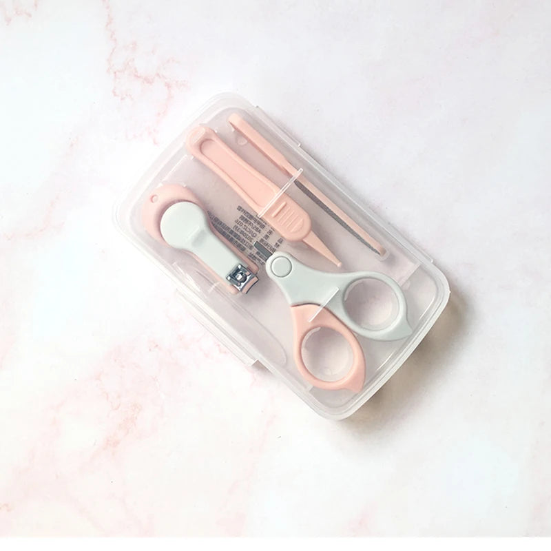 Baby Care Tools Kit Infant Nail Trimmer Kids Hygiene Care Thermometer Clipper Scissors Newborn Baby Banicure Set Grooming Set