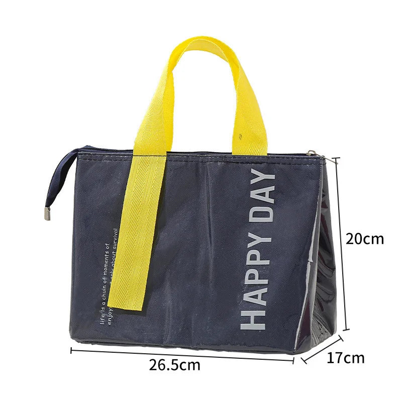 1pc Picnic Bag Insulation Bento Pack Lunch Bag Large Capacity Heavy-duty Aluminum Foil Portable Picnic Food Storage
