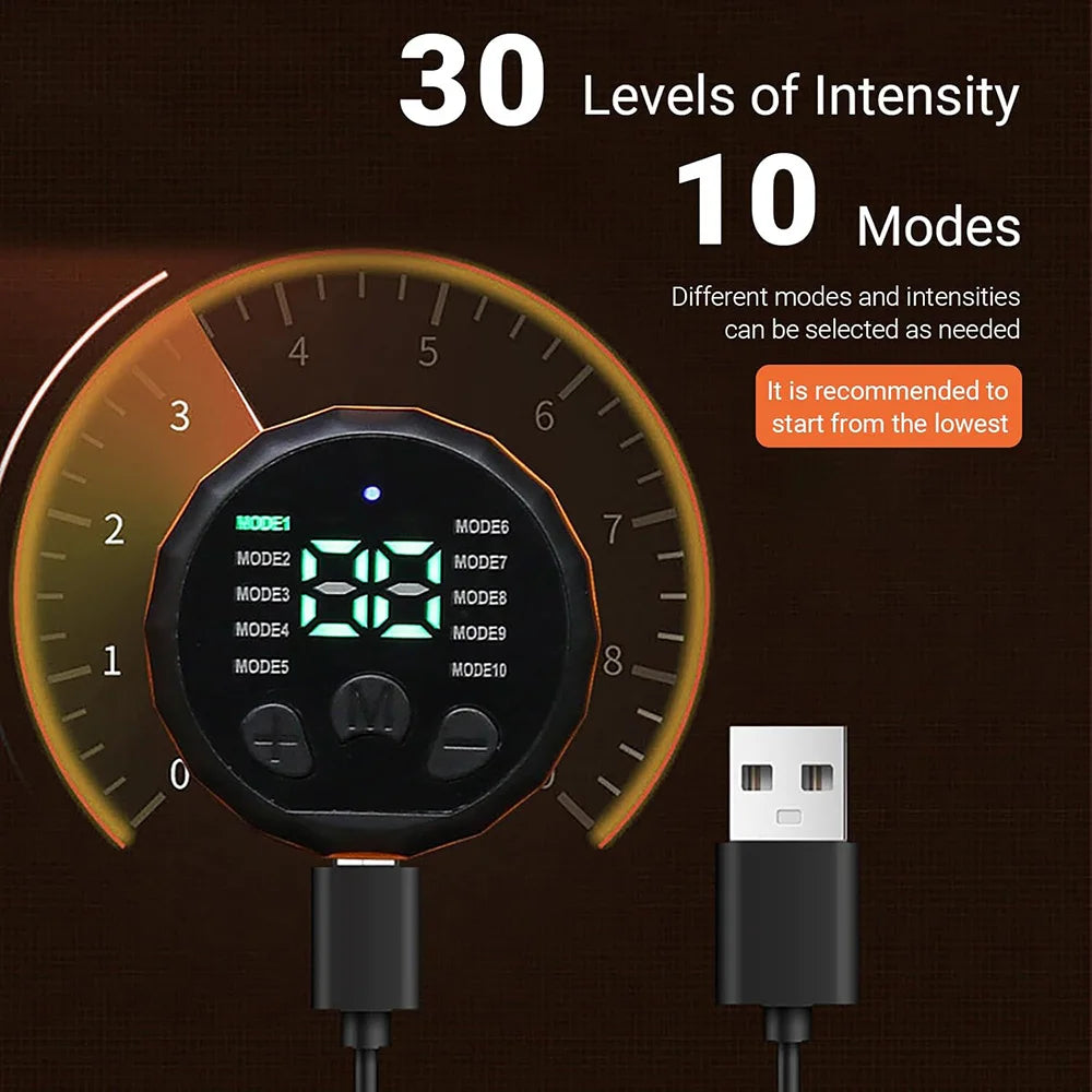 Smart Abdominal Toning Belt Muscle Toner Abs Trainer Rechargeable Body Massage Belts Home Gym Muscle Training Fitness Equipment