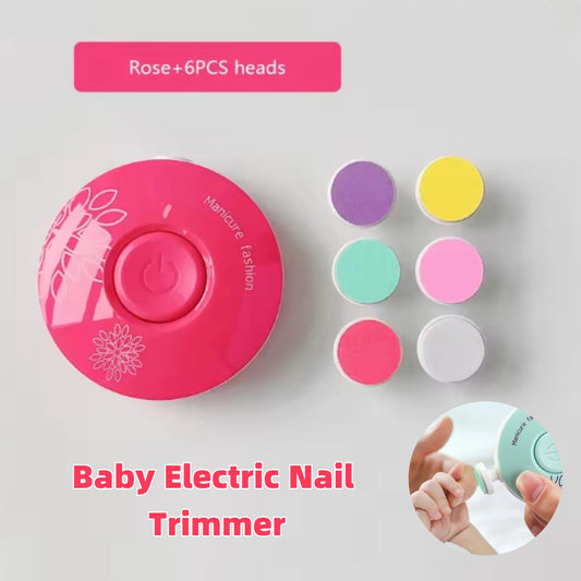 Baby Electric Nail Sharpener & Trimmer Care Kit with Replacement Heads Easy-to-Trim Care Kit Newborn Essentials