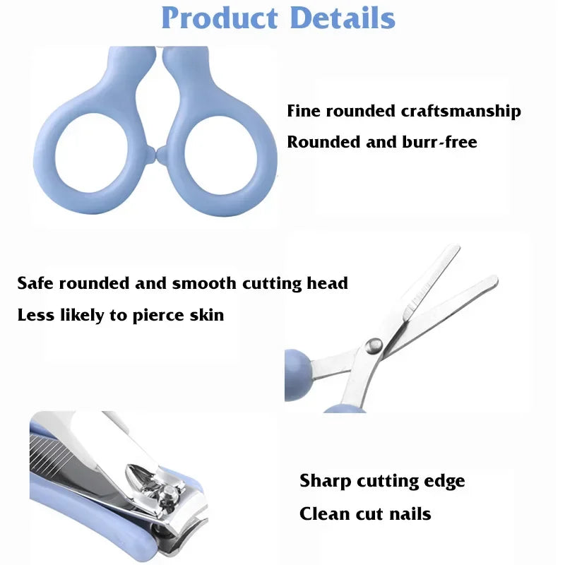 For Kids Nail Clipper Scissors Nail Clippers   Children's Care Tools Storage Set Baby's Nail Clippers Kits baby nail trimmer