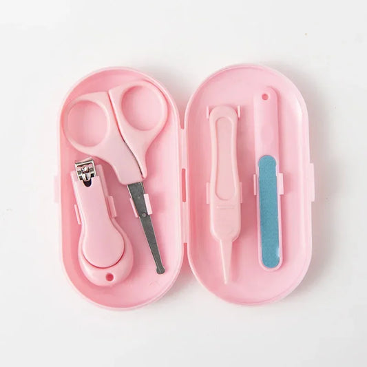 4pcs Nail Trimmer Baby NailsBaby Nail Clipper Set Children Kids Nail Cutter Scissors Files  Care Tools Baby Care Items