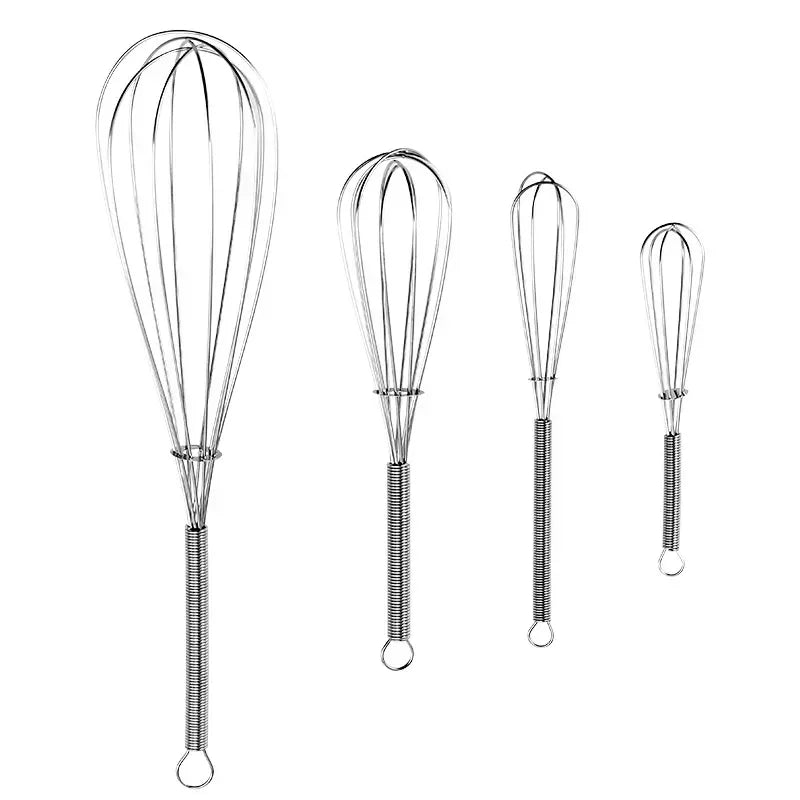 1Pc Multifunctional Mini  Rotary Manual Egg Beater Mixer Kitchen Egg Whisk Bake Tool Egg Agitator Stainless Steel Eco-Friendly