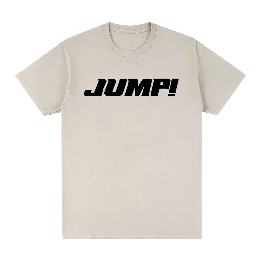 PINK JUMP T Shirt Summer Fashion Men/Women Harajuku Aesthetic Letter Print T-Shirt Unisex High Quality Casual Tees Shirts