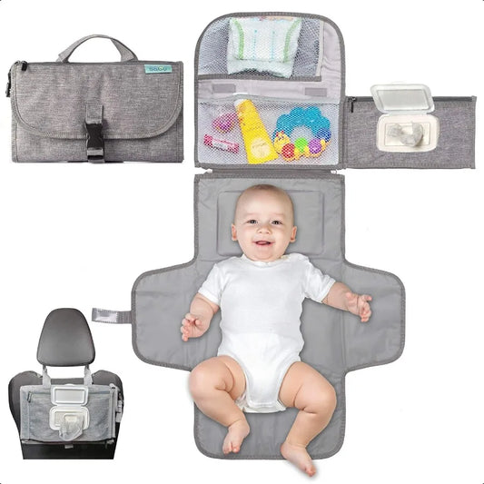 Kopi Baby Portable Diaper Changing Pad Baby Diaper Changer Travel Bag with Wipes Pocket Smart Design Portable Changing Mat Infa