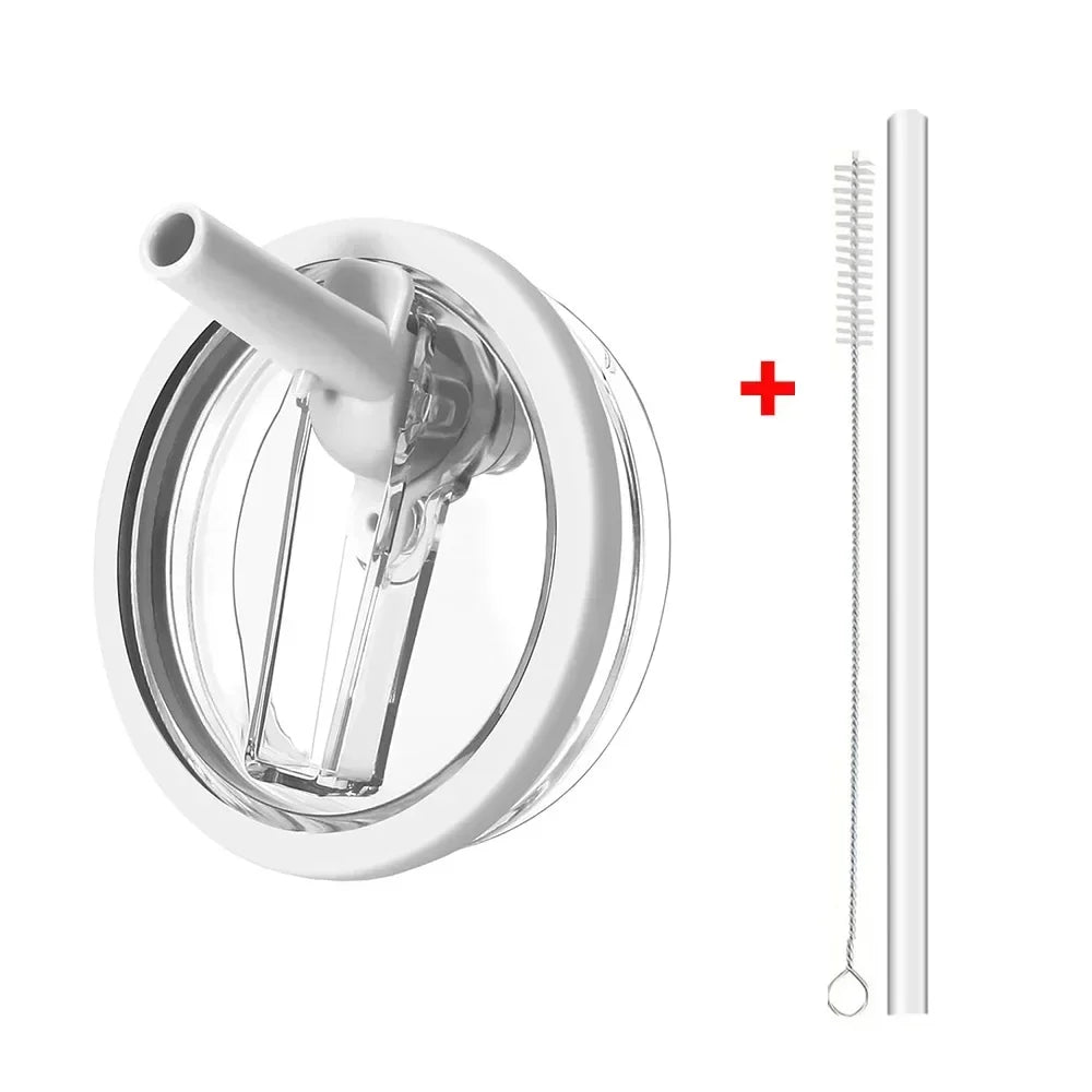 40oz Flip Straw Leak Proof Lid for Stanley H2.0 Quencher ProTour Tumbler Lid Replacement for Stanley Cup Accessories Straw Cover