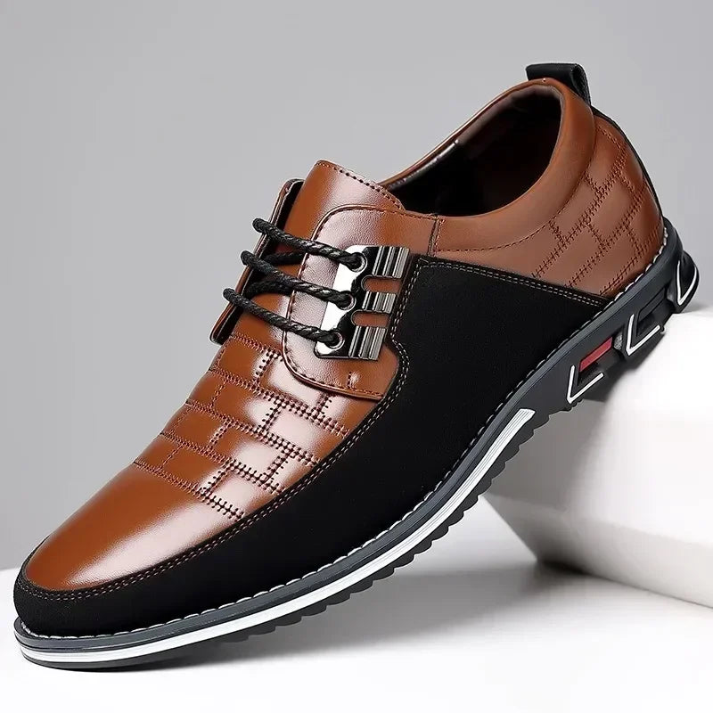 2024 Autumn Business Casual Shoes for Men Trend Classic Leather Shoes Outdoor Men Sneakers Sewing Breathable Men's Dress Shoes