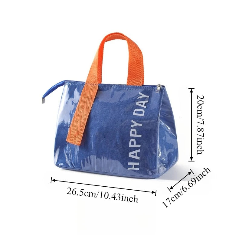 1pc Picnic Bag Insulation Bento Pack Lunch Bag Large Capacity Heavy-duty Aluminum Foil Portable Picnic Food Storage
