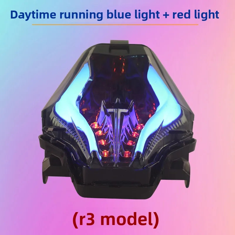 Suitable for R3 R25 Y15ZR MT07 motorcycle Maverick LED rear tail light modified brake light running light