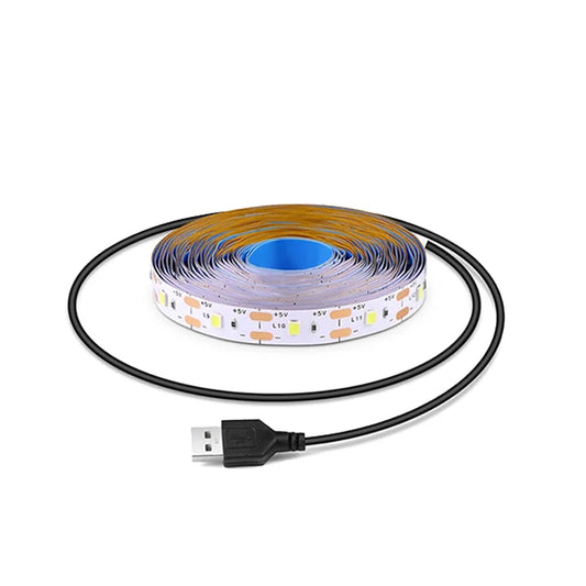 Warm White Led Strip Lights Usb White Led Tape Light 5V Flexible Led Lighting Strips Adhesive 2835 Led Lights Strip For Room