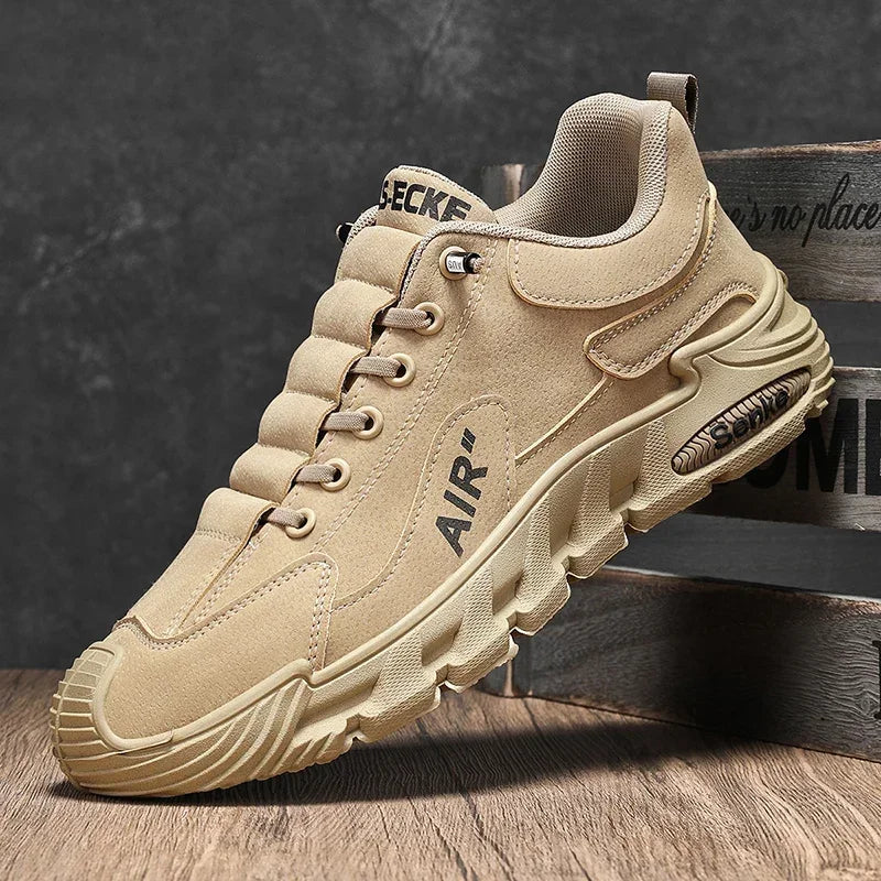 2025 New Breathable Slip-On Anti-Slip Wear-Resistant Casual Sports Shoes Men's Work Shoes Thick Bottom Labor Protection