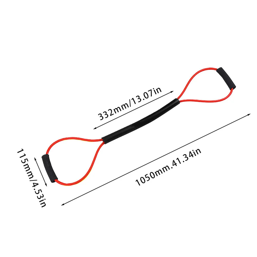 Boxing Speed Training Pull Rope Portable Exercise Elastic Band Figure 8 Yoga Gym Fitness Pulling Rope for Arm Strength Training