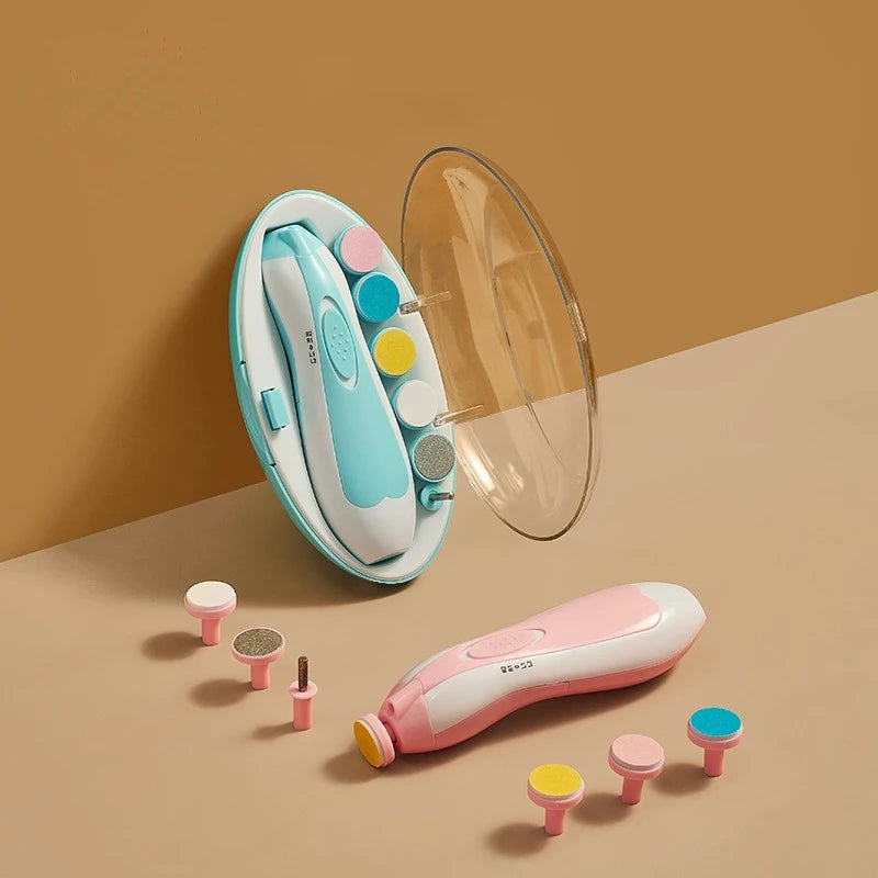 Electric Baby Nail Trimmer Baby Items Kid Nail Polisher Tool Care Kit Easy To Trim Nail File Newborn Baby Accessories Newborn