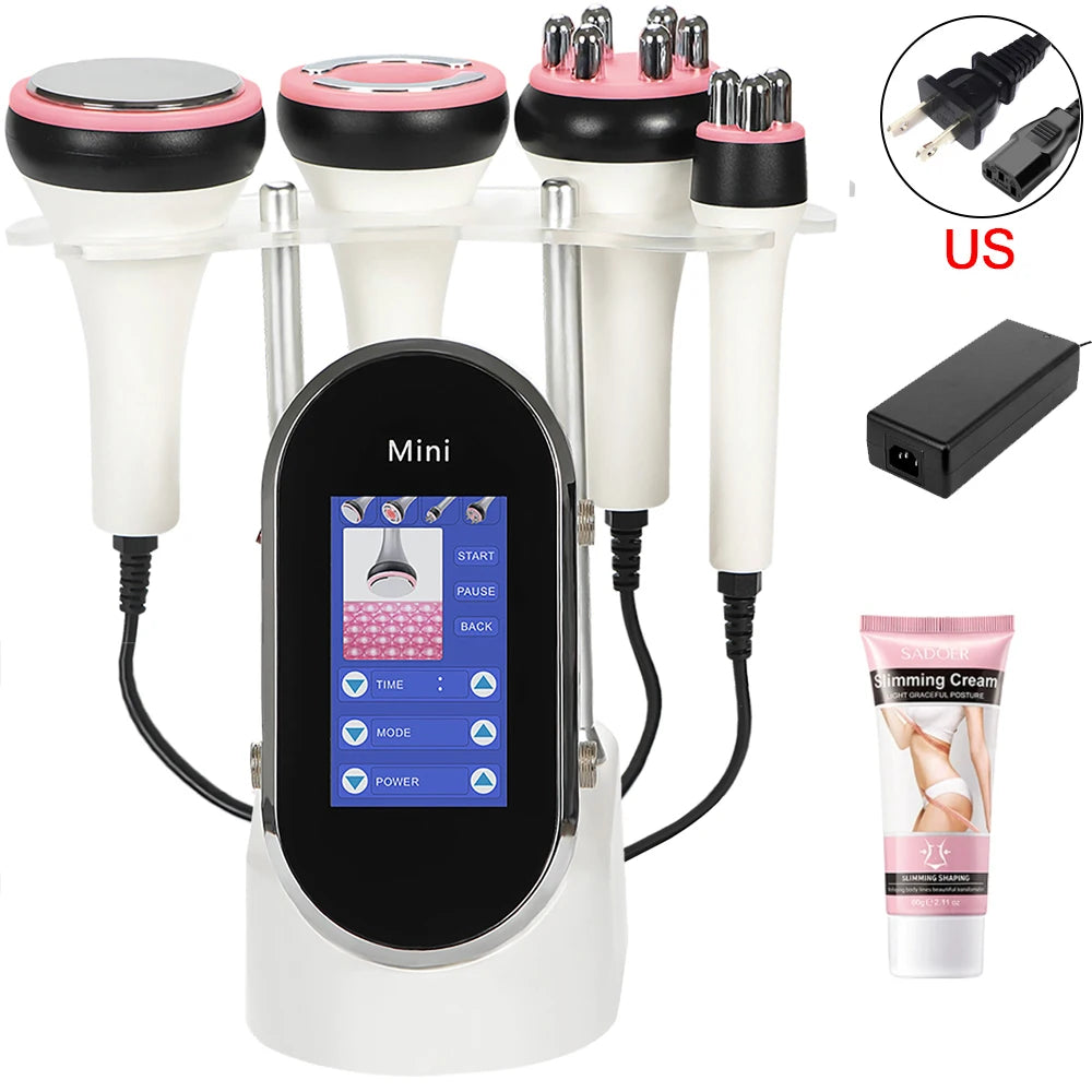 4 IN1 40K Cavitation Radio Frequency Ultrasonic Slimming Machine  Removal Weight Loss Skin Tightening Facial Beauty Tool