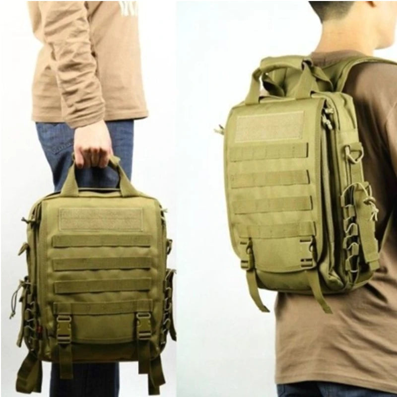 Tactical Backpack Men Tablet Laptop Shoulder Bag Camo Molle Handbag Outdoor Travel Business Bags Boy Camping Hiking SchoolBag
