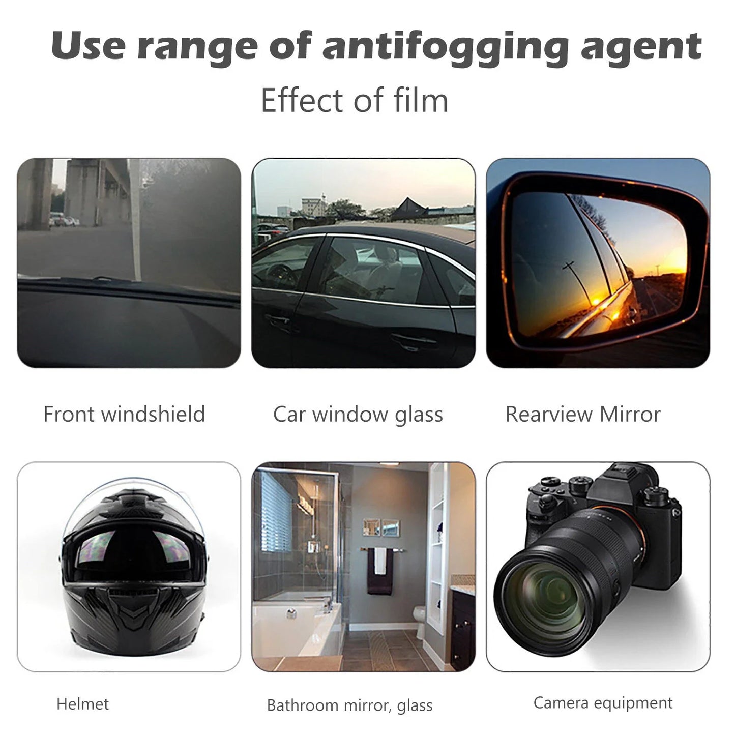 1/2/3/4/5PCS Anti-Fog Car Defogger Glass Cleaner Spray For Automotive Interior Glass  anti fog spray