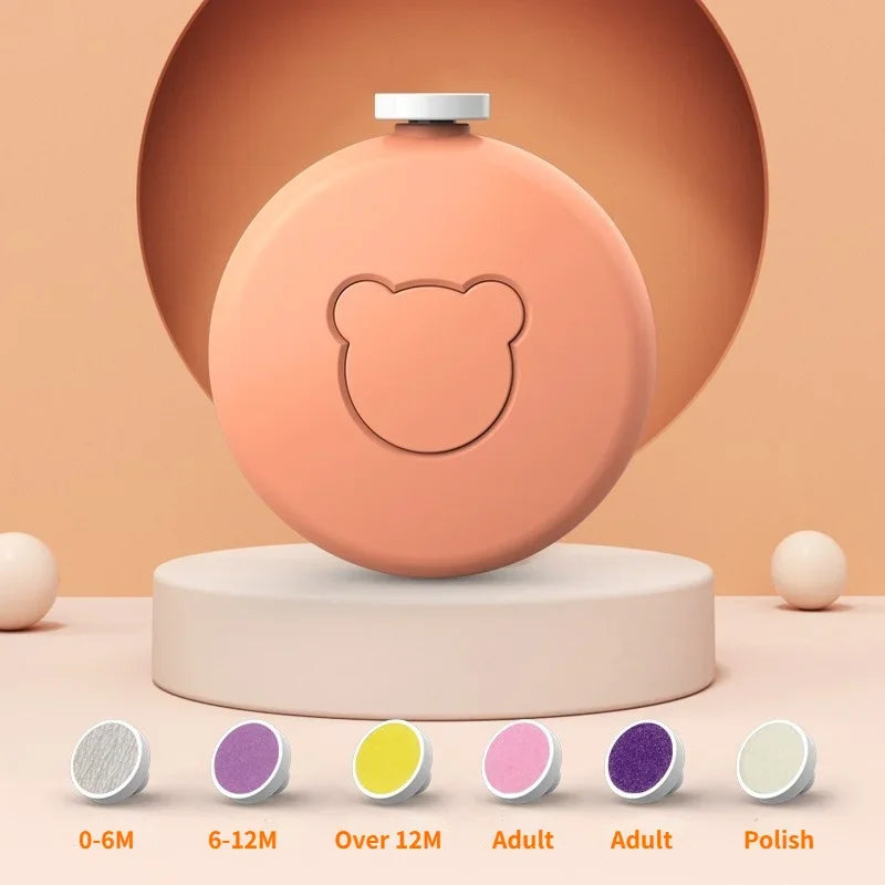 Electric Baby Nail Trimmer Kid Nail Polisher Tool Infant Manicure Scissors Baby Hygiene Kit Baby Nail Clipper Cutter for Newborn