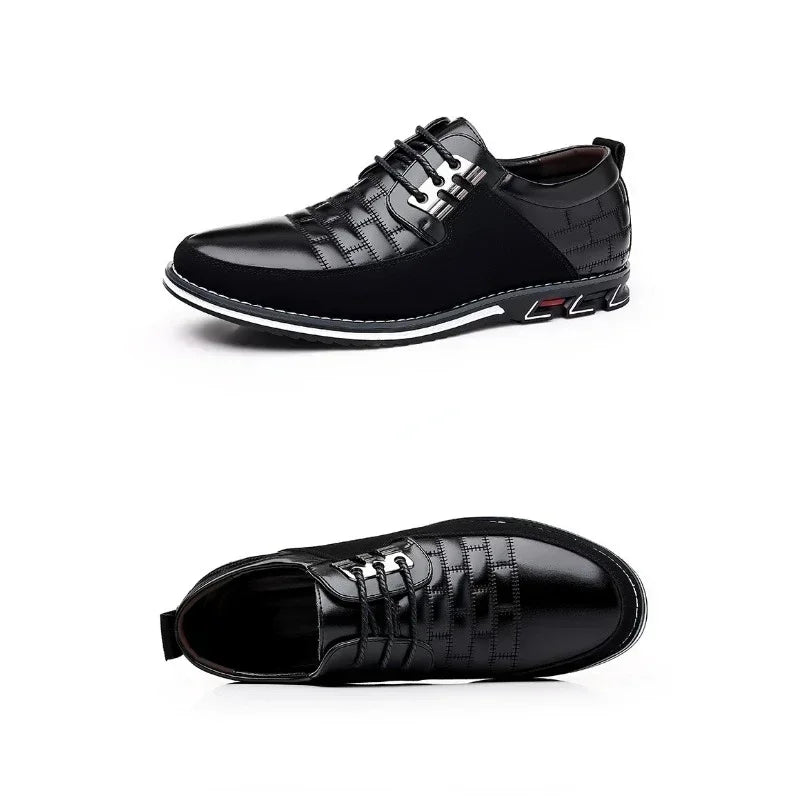 2024 Autumn Business Casual Shoes for Men Trend Classic Leather Shoes Outdoor Men Sneakers Sewing Breathable Men's Dress Shoes