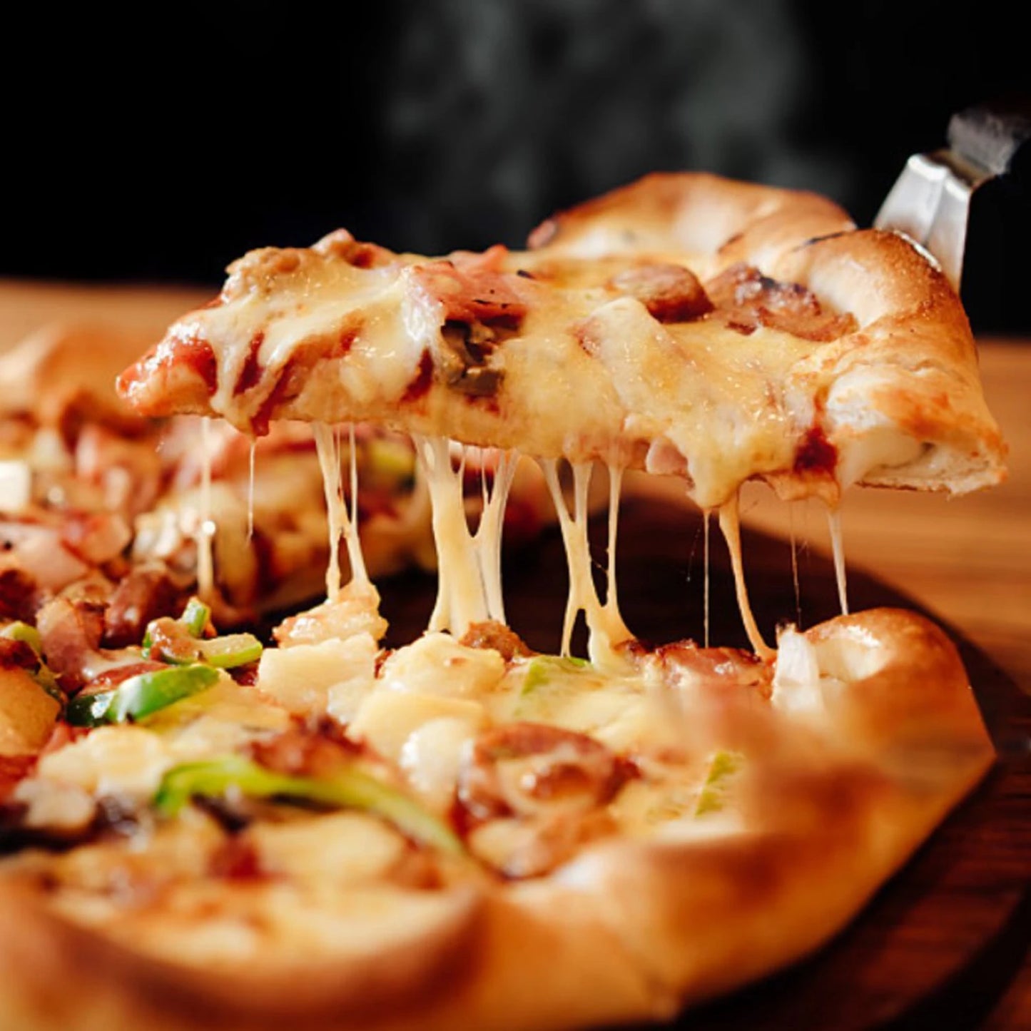 12 Inch Stainless Steel Pizza Peel Metal Round Pizza Paddle, Large Pizza Spatula with Wood Handle