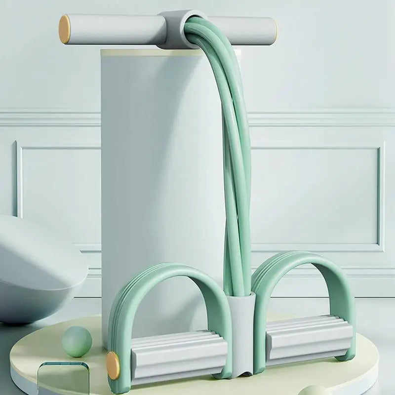 4 Tube Fitness Gum Resistance Bands Latex Pedal Exerciser Sit- Pull Rope Expander Elastic Bands Yoga equipment Pilates Workout