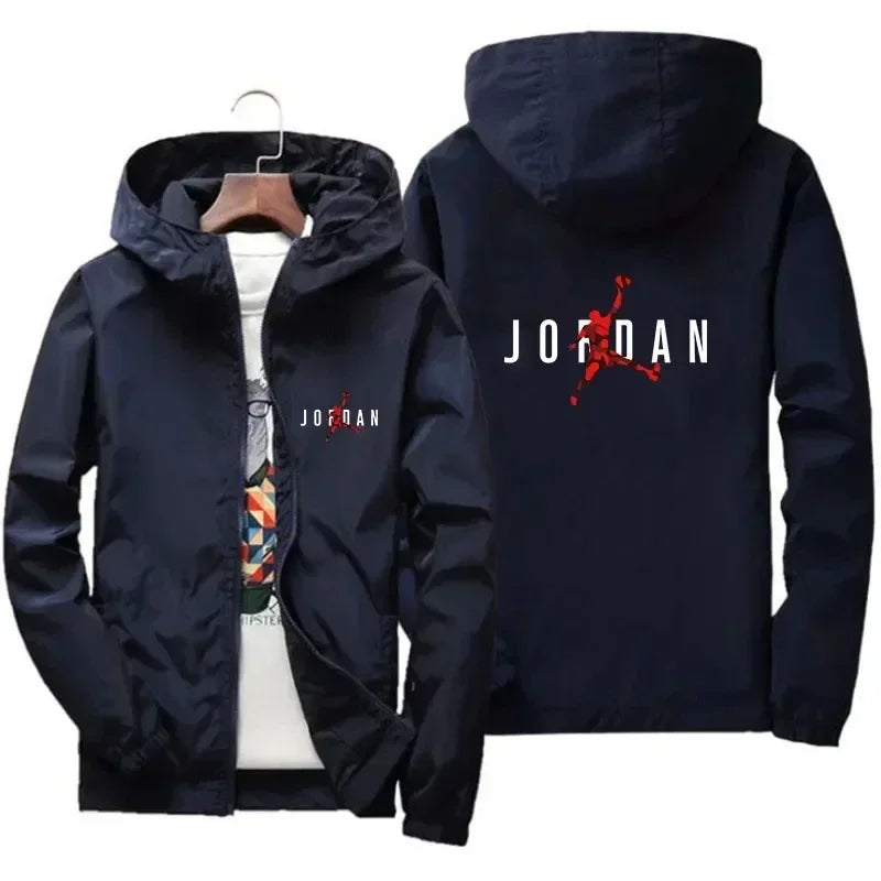 2025 Autumn New Men's Casual Hooded Coat, Outdoor Leisure Waterproof, Fashionable for Exercise