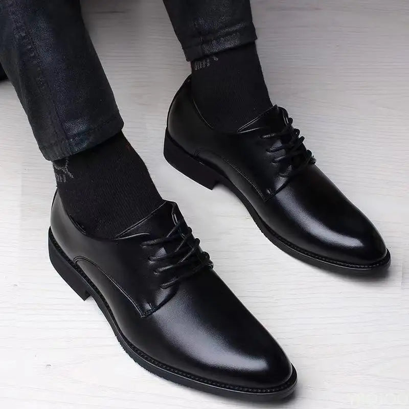 2025 new Fashionable versatile Men Shoes Heightening Shoes Spring  British Casual Business flats Casual comfortable Shoes