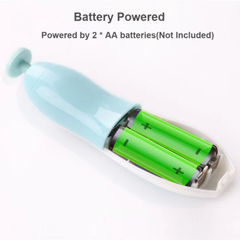 6-in-1 Baby Nail Trimmer with LED Light Electric Nail Trimmer Kit for Infants Toddlers Kids w/ 6pcs Sander Heads Safe Low Noise